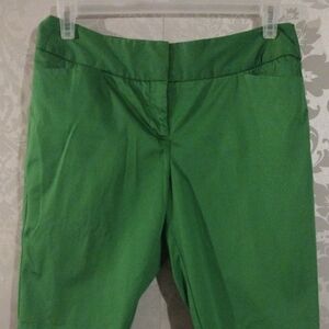 Worthington Green Bermuda Shorts Tailored Flat-Front Design